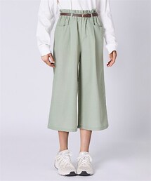 QUNTSTYLE | ベルト付き麻見えガウチョパンツ（女の子）(その他パンツ)