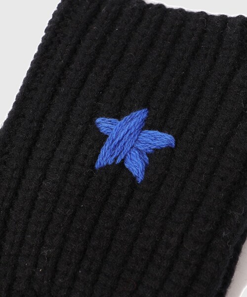 ADAM ET ROPE'(アダムエロペ)の「【Etudes Studio/エチュードストゥディオ】RIBBED MITTENS STAR(手袋・メンズ・ブラック/ベージュ・F)」の5枚目の写真