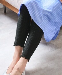 nissen | ＜大きいサイズ＞カットワークデザインレギンス(パンツ)