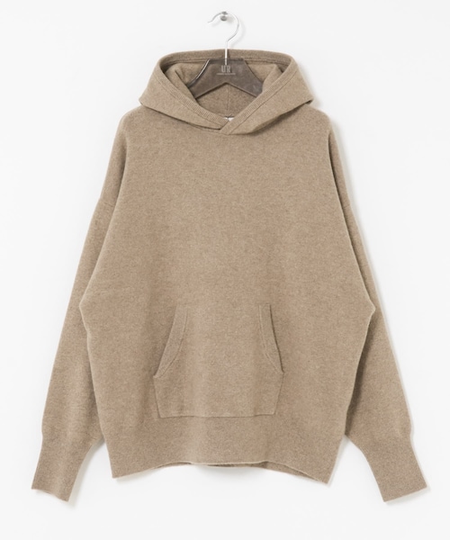 URBAN RESEARCH（アーバンリサーチ）の「dDdDdDd　CASHMERE VINTAGE HOODIE（ニット/セーター・メンズ・DARK GRAY/PURE BEIGE・S/M/L/XL）」の15枚目の写真