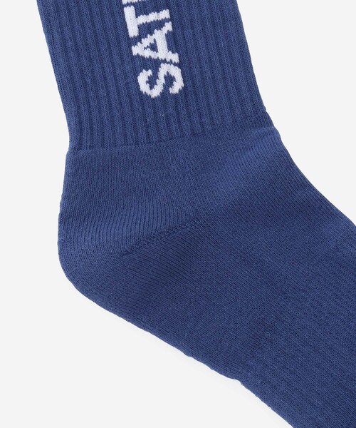 Saturdays NYC（サタデーズ ニューヨークシティ ）の「Logo Sock（ソックス/靴下・メンズ・キャメル/ブルー/レッド・F）」の6枚目の写真
