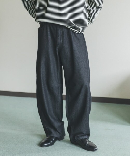 SENSE OF PLACE by URBAN RESEARCH（センスオブプレイスバイアーバンリサーチ）の「アソートバレルレッグデニムパンツ（デニムパンツ・メンズ・WHITE/BLACK/L.HICKORY/D.HICKORY/L.INDIGO・M/L）」の17枚目の写真