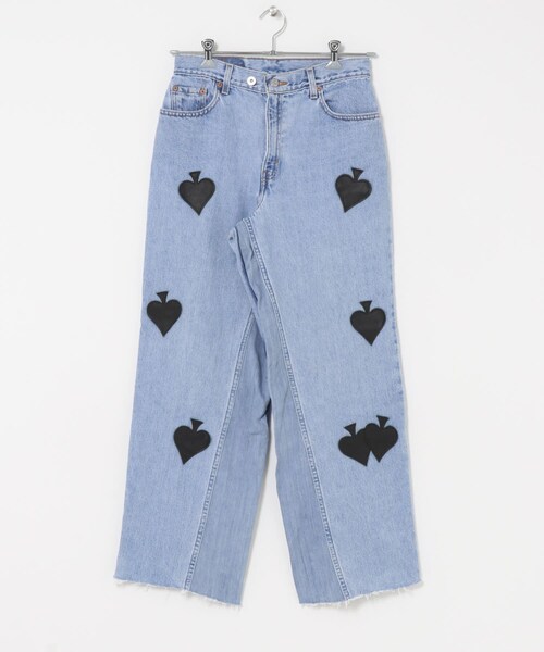 URBAN RESEARCH(アーバンリサーチ)の「TanC TOKYO W.SPADE PATCH BUGGY REMAKE DENIM(デニムパンツ・レディース・BLUE1/BLUE2/BLUE3/BLUE4・28/30)」の13枚目の写真