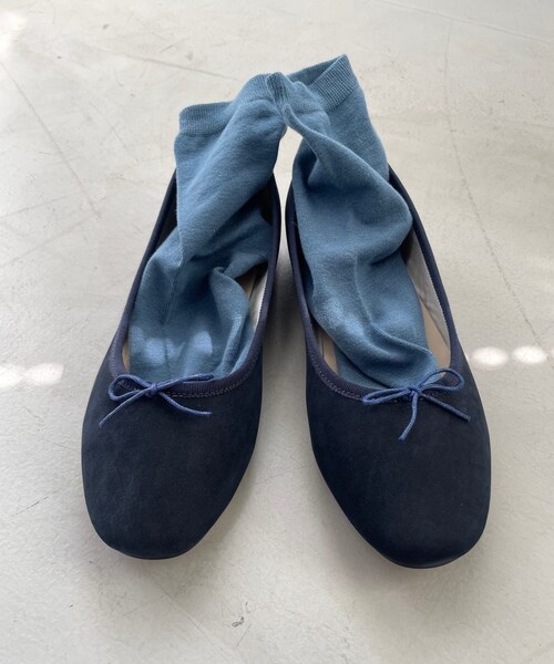 URBAN RESEARCH DOORS(アーバンリサーチドアーズ)の「別注バレエシューズ(バレエシューズ・レディース・IVORY/NAVY・36/37/38)」の15枚目の写真