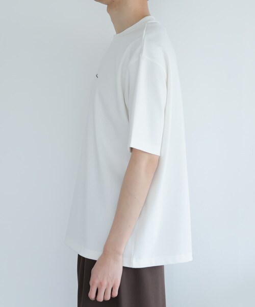 SENSE OF PLACE by URBAN RESEARCH(センスオブプレイスバイアーバンリサーチ)の「シシュウポンチTシャツ(5分袖)(Tシャツ/カットソー・メンズ・BLUE/WHITE/BLACK/GREIGE/OLIVE/L.KHAKI/CHARCOAL・M/L)」の19枚目の写真