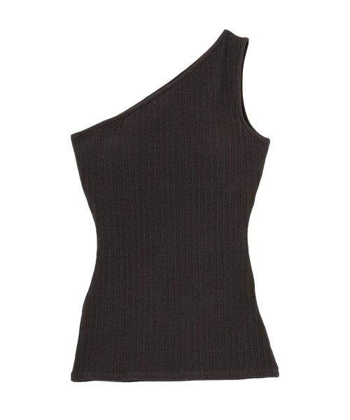 LAGUNAMOON（ラグナムーン）の「カップインワンショルダータンクトップ（タンクトップ・レディース・ホワイト/ブラック/キャメル・F）」の13枚目の写真