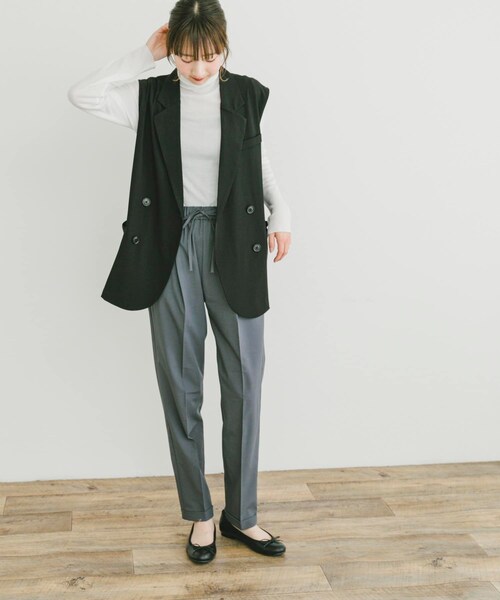 ITEMS URBANRESEARCH（アイテムズ アーバンリサーチ）の「ダブルブレストジレ（ベスト・レディース・CML/BLK・FREE）」の11枚目の写真