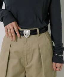A VACATION HEART W SILVER BELT