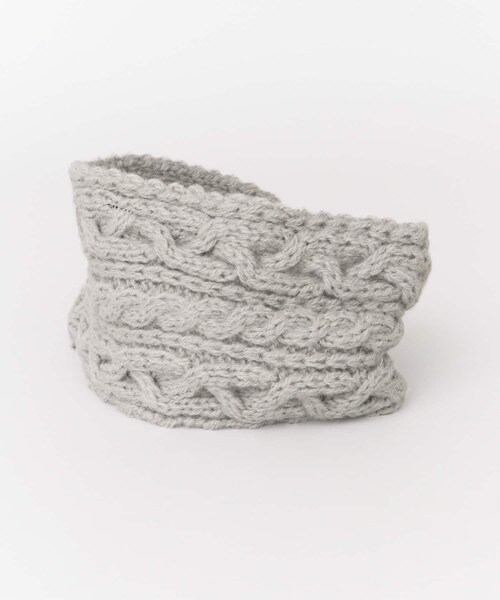 URBAN RESEARCH Sonny Label（アーバンリサーチサニーレーベル）の「HIGHLAND 2000　ALPACA HILDA HEADBAND∴（ヘアバンド・レディース・LTGREYグレー/CAMELキャメル/WHITEホワイト・one）」の11枚目の写真