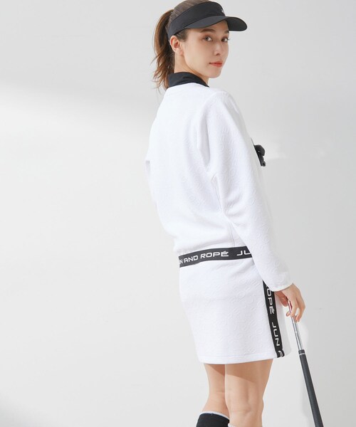 ROPE'(ロペ)の「【セットアップ対応】ロゴモノグラムジャガードAラインスカート(スカート・レディース・ブラック/ホワイト・L/M/S)」の12枚目の写真