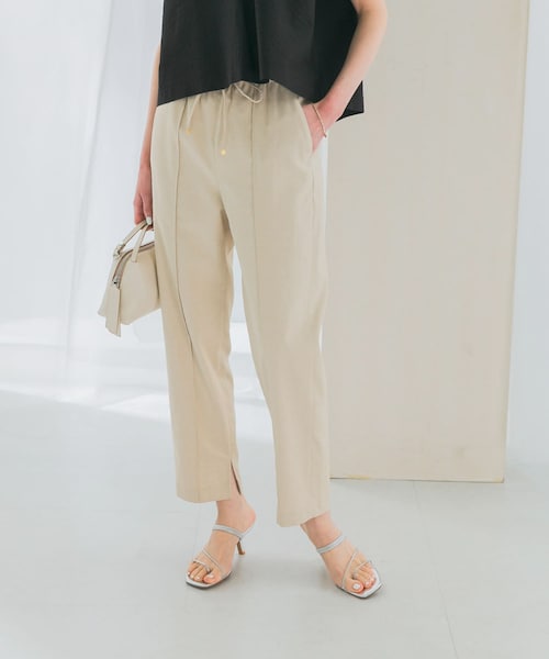 URBAN RESEARCH ROSSO（アーバンリサーチロッソ）の「ウォッシャブルイージーテーパードパンツ（その他パンツ・レディース・BLACK/L/GREIGE/GREEN・FREE）」の2枚目の写真