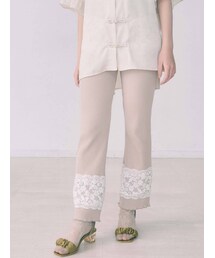 merry jenny | リブレースフレアカットパンツ(その他パンツ)