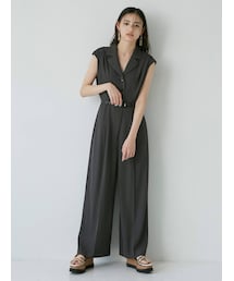 MURUA | ウエストベルトワイドロンパース(つなぎ/オールインワン)