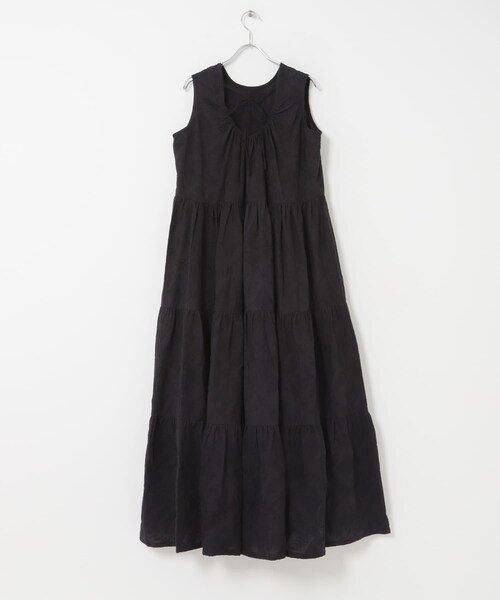 URBAN RESEARCH ROSSO（アーバンリサーチロッソ）の「インドコットン バックシャンワンピース（ワンピース・レディース・BLACK/BLUE・Free）」の13枚目の写真