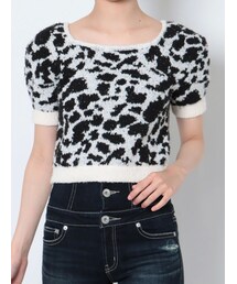 GYDA | leopard pattern2WAYニットTOPS(ニット/セーター)