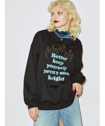 jouetie | ファイヤーグラフィックルーズプルオーバー(Tシャツ/カットソー)