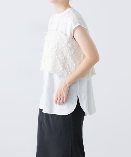 かぐれ（カグレ）の「ジャガードキャミソール（キャミソール・レディース・IVORY・FREE）」の4枚目の写真