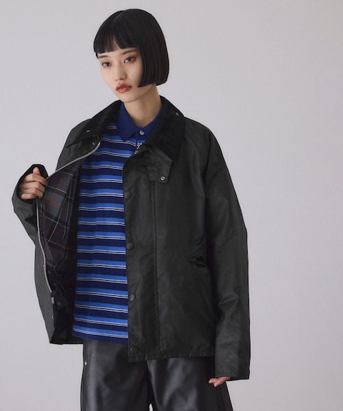 ADAM ET ROPE'（アダムエロペ）の「【J’aDoRe限定】【Barbour（バブアー）】OS TRANSPORT WAX JACKET（その他アウター・レディース・ブラック/カーキ・34/36）」の15枚目の写真