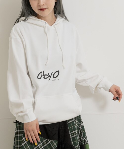 THE GOODLAND MARKET（ザグッドランドマーケット）の「77circa　cats eye print hoody（パーカー・レディース・white1/black1・L/XL）」の3枚目の写真