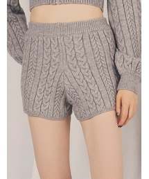 RESEXXY | ケーブルニットショートパンツ【セットアップ着用可能】(その他パンツ)