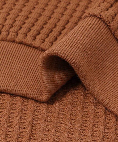 THE GOODLAND MARKET（ザグッドランドマーケット）の「SEAGREEN　BIG WAFFLE CARDIGAN（カーディガン/ボレロ・レディース・GREEN/BROWN/CREAM/ROYAL・1/2）」の14枚目の写真