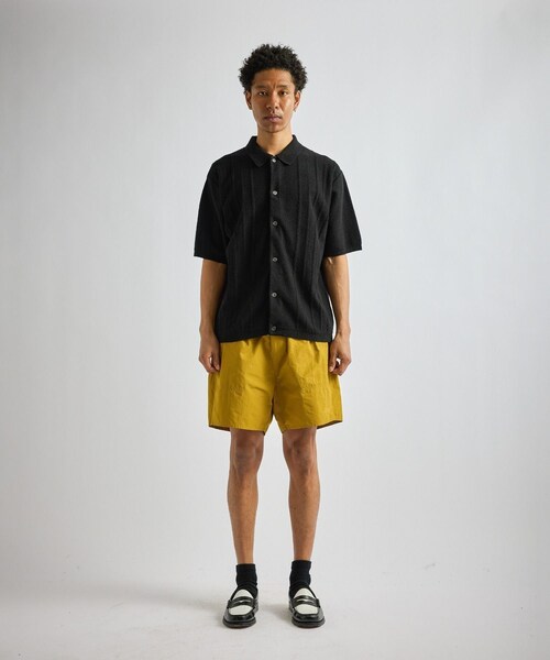 Saturdays NYC(サタデーズ ニューヨークシティ )の「Kenneth Knit SS Shirt(ポロシャツ・レディース・ブラック/キナリ/レンガ・L/M/S/XL)」の21枚目の写真
