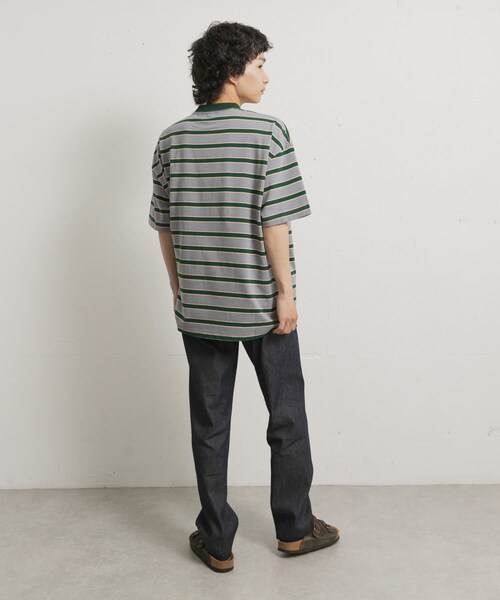 THE GOODLAND MARKET（ザグッドランドマーケット）の「KEIMEN　Strata T-shirts（Tシャツ/カットソー・メンズ・Gray/Blue/Pink・M/L/XL）」の15枚目の写真