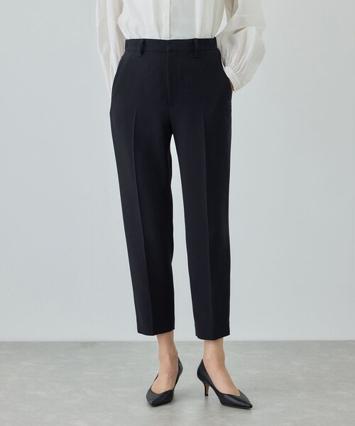 ROPE'（ロペ）の「トリアセダブルクロス テーパードパンツ/イージーケア・セットアップ対応・26SS（その他パンツ・レディース・ベージュ/ネイビー・36/38/40）」の18枚目の写真