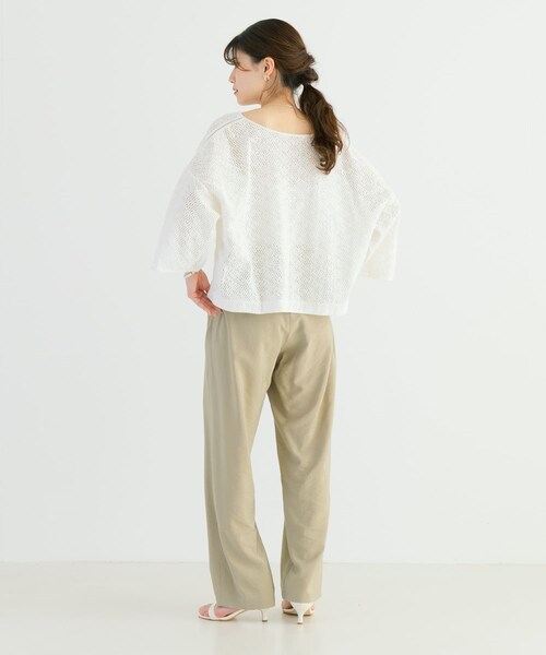 URBAN RESEARCH(アーバンリサーチ)の「ポプリンイージーパンツ(その他パンツ・レディース・BEIGE/BLUEGRAY・36/38)」の21枚目の写真