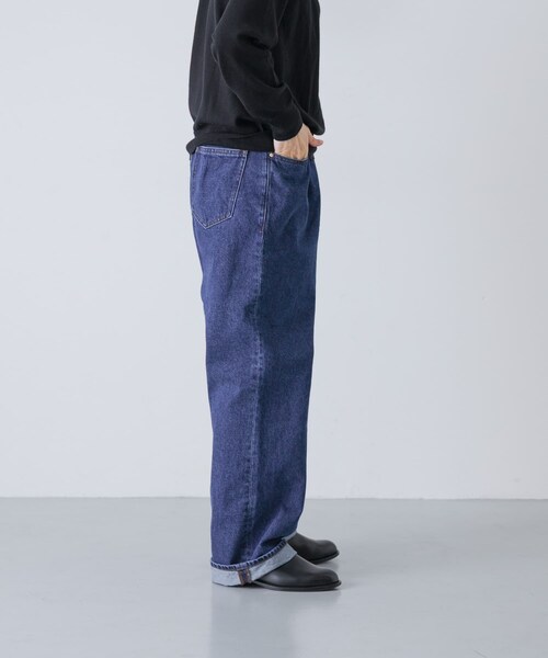 かぐれ（カグレ）の「UNDECORATED　ELASTIC BAND DENIM PANTS（デニムパンツ・レディース・INDIGO・0/1）」の6枚目の写真