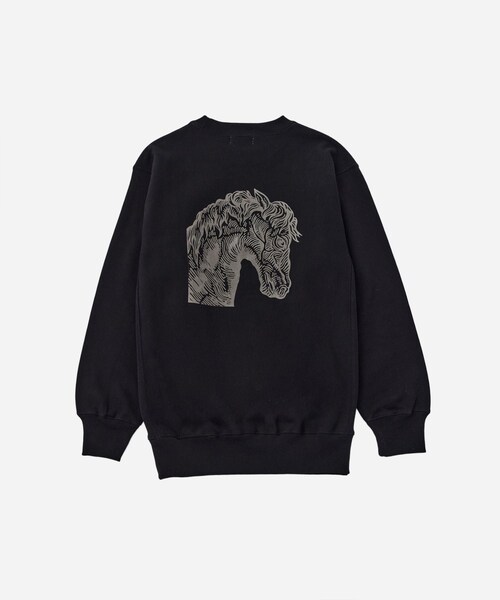 Saturdays NYC（サタデーズ ニューヨークシティ ）の「NUTS ART WORKS × Saturdays NYC Sweatshirt（スウェット・レディース・ブラック/グレー/ブルー・L/M/XL）」の6枚目の写真