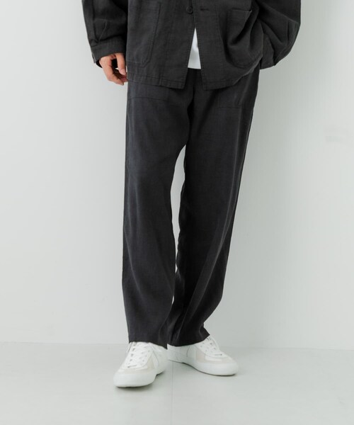 URBAN RESEARCH（アーバンリサーチ）の「『別注』LE VETEMENT ATLANTIQUE×UR　ワークパンツ（その他パンツ・メンズ・BLACK/CHARCOAL・M/L）」の4枚目の写真