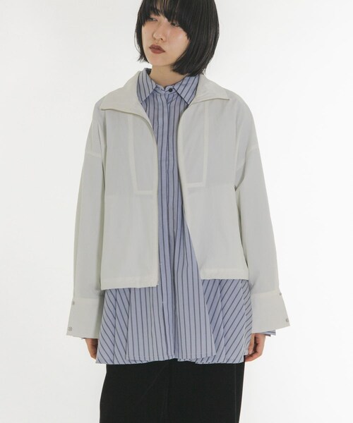 KBF(ケイビーエフ)の「『別注』Lee Izumida×KBF ブルゾン(ブルゾン・レディース・OFF/L.BEIGE/NAVY・One)」の5枚目の写真