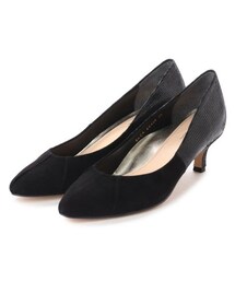 carino（カリーノ）の「モード エ ジャコモ カリーノ MODE ET JACOMO carino 【高機能】異素材ローヒールパンプス （パンプス）」