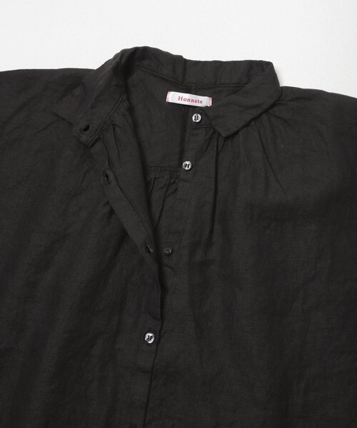 かぐれ（カグレ）の「Honnete　H/SLV GATHER SHIRTS（シャツ/ブラウス・レディース・BLUE/NOIR/SILVER・One）」の6枚目の写真
