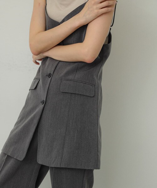 SENSE OF PLACE by URBAN RESEARCH(センスオブプレイスバイアーバンリサーチ)の「テーラードキャミチュニック(チュニック・レディース・BRN×PPL/BLACK/GRAY・one)」の22枚目の写真