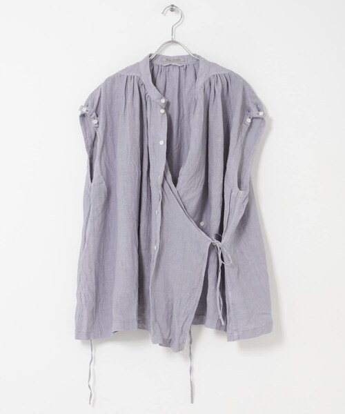 かぐれ（カグレ）の「Vlas Blomme　2WAYケープブラウス（シャツ/ブラウス・レディース・L BEIGE/BLUE GRAY・Free）」の18枚目の写真