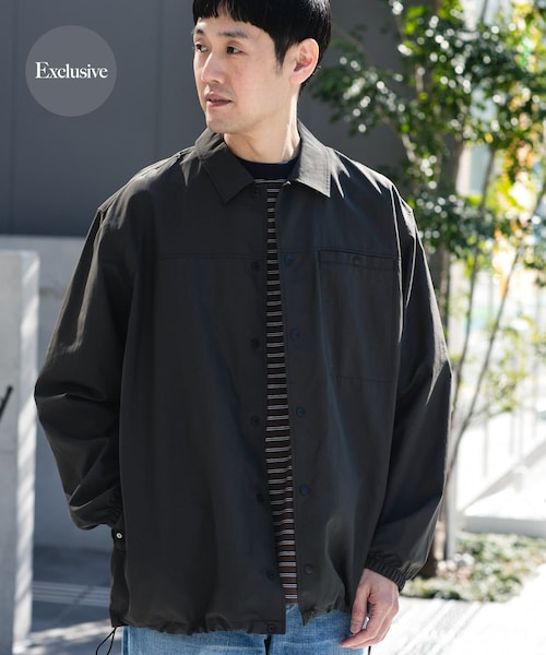 URBAN RESEARCH DOORS(アーバンリサーチドアーズ)の「『別注』Marmot×DOORS COACH SHIRTS JACKET(テーラードジャケット・メンズ・INK BLACK/NAVY/TEAL/IVORY・M/L/XL)」の2枚目の写真