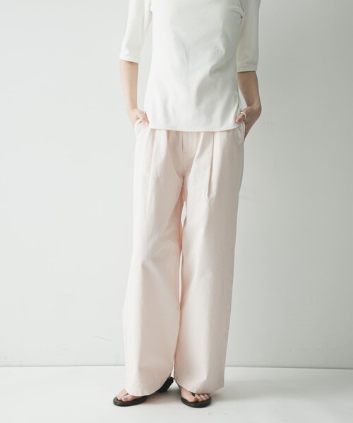 URBAN RESEARCH（アーバンリサーチ）の「『3サイズ展開』チノイージーパンツ（その他パンツ・レディース・OFF WHITE/NAVY/LT PINK・36/38/40）」の3枚目の写真