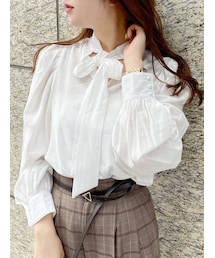 MERCURYDUO | 2WAYパワショルリボンブラウス(シャツ/ブラウス)