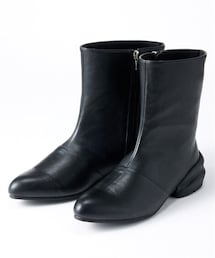 nissen | ワイドシャフトショートブーツ（ワイズ４E）ACQUA PALETTE（アクアパレット）(ブーツ)