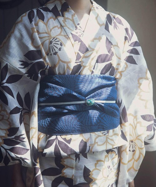 URBAN RESEARCH ROSSO（アーバンリサーチロッソ）の「華徒然+吉木千沙都 兵児帯（着物・レディース・ライトグレー/ライトベージュ/ネイビー・Free）」の9枚目の写真