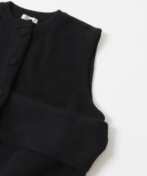 URBAN RESEARCH（アーバンリサーチ）の「TAN　CASHMERE STRIPED KT VEST（ニット/セーター・レディース・WINExLT GN/BLACK・FREE）」の5枚目の写真