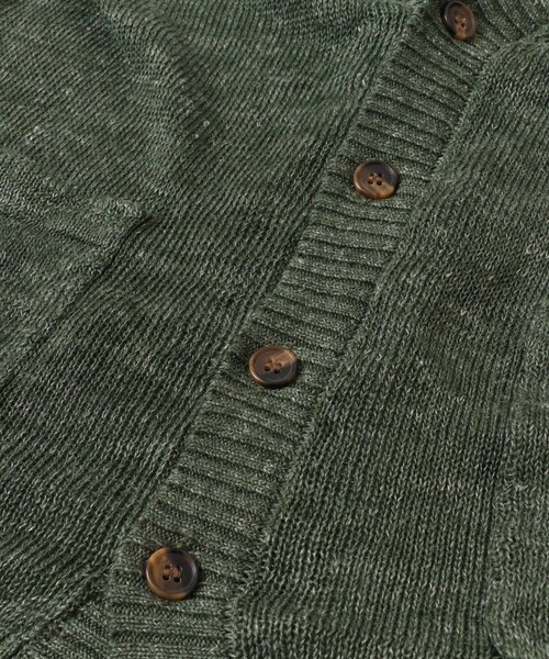 URBAN RESEARCH Sonny Label（アーバンリサーチサニーレーベル）の「トップカラーリネンカーディガン∴（カーディガン/ボレロ・メンズ・オレンジ/グレー/ブルー/グリーン・M/L）」の10枚目の写真