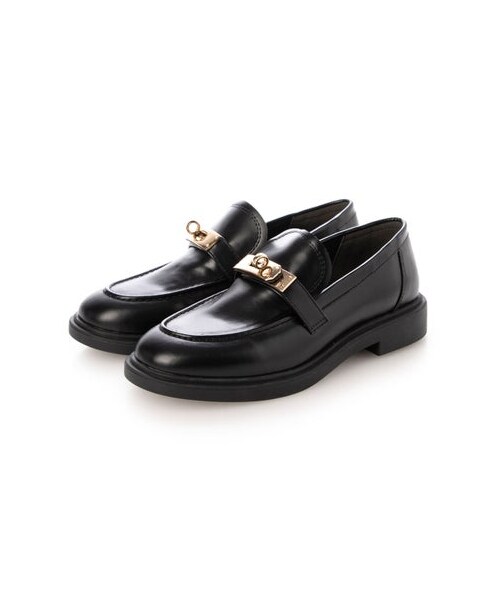 EVOL（イーボル）の「【EVOL/イーボル】 【クッション入り・柔らかい】バックルラウンドローファー IZ5806  （ドレスシューズ・レディース・BL/BRS・225/22.5cm/230/23.0cm/235/23.5cm/240/24.0cm/245/24.5cm）」の4枚目の写真