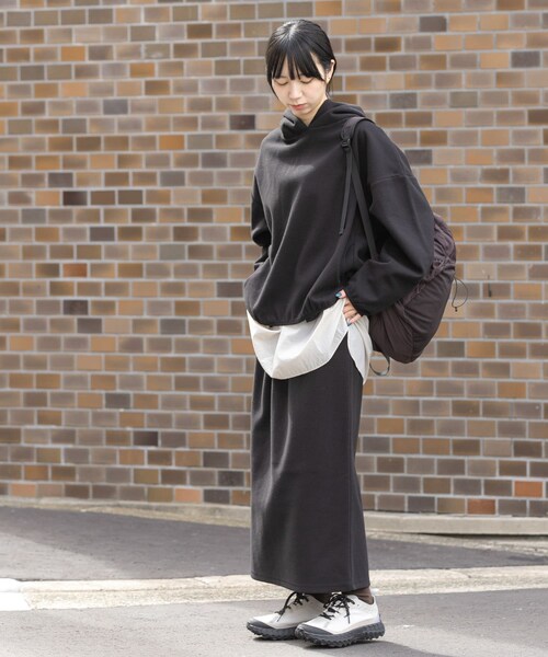 EKAL（エカル）の「ウォームドジャージフーディー（その他トップス・レディース・アイボリー/ブラック/ブラウン・one）」の19枚目の写真