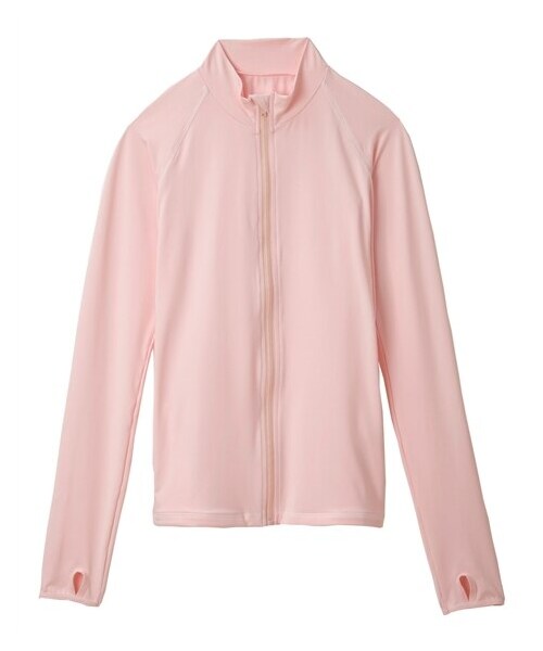 nissen（ニッセン）の「スタンドカラーラッシュガード（指穴付）（ラッシュガード・メンズ・ホワイト/ミント/ブラック/ネイビー/ベビーピンク/ブルー・S/M/L/LL/3L/4L/5L/6L/8L/10L）」の6枚目の写真