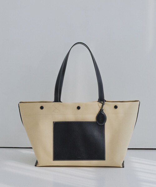 ROPE'（ロペ）の「【E'POR】【A4/PC対応・内側撥水・軽量】SAIL BAG(セイルバッグ)/26SS新型（トートバッグ・レディース・ブラウン/ベージュ・F）」の7枚目の写真