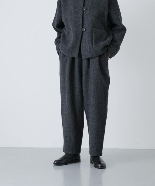かぐれ（カグレ）の「ウールテーパードパンツ（その他パンツ・レディース・BLACK/CHARCOAL・Free）」の22枚目の写真