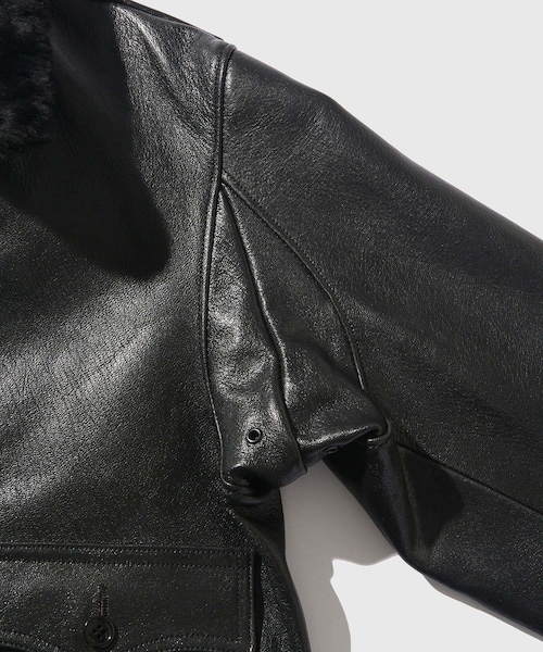 ADAM ET ROPE'(アダムエロペ)の「【BUZZ RICSONS WILLIAM GIBSON COLLECTION】BLACK G-1(ライダースジャケット・メンズ・ブラック・40/42/44)」の7枚目の写真